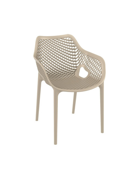 Fauteuil design en resine AIR tourterelle