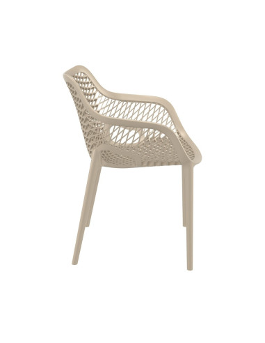 Fauteuil design en resine AIR tourterelle