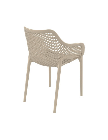 Fauteuil design en resine AIR tourterelle