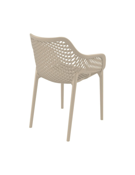 Fauteuil design en resine AIR tourterelle