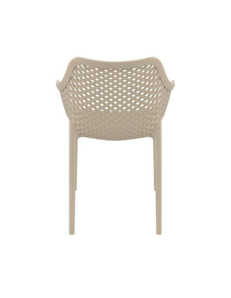 Fauteuil design en resine AIR tourterelle