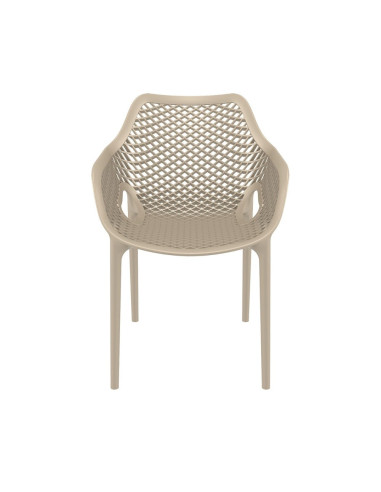 Fauteuil design en resine AIR tourterelle