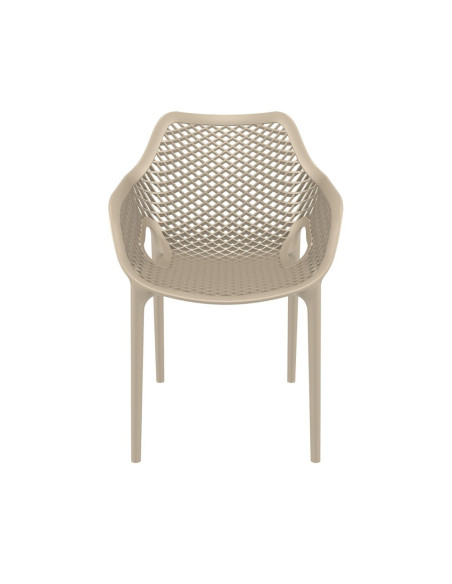Fauteuil design en resine AIR tourterelle