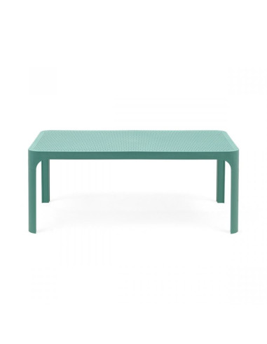 Table basse en résine NET vert salice