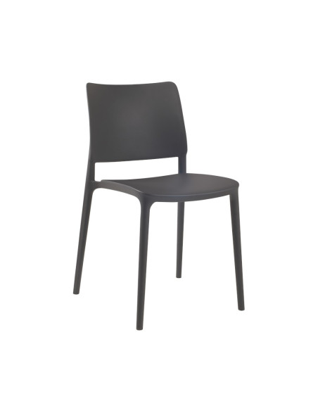 Chaise en résine Joy anthracite