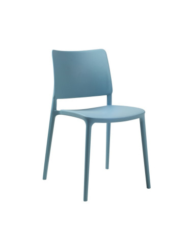 Chaise en résine Joy aqua bleu