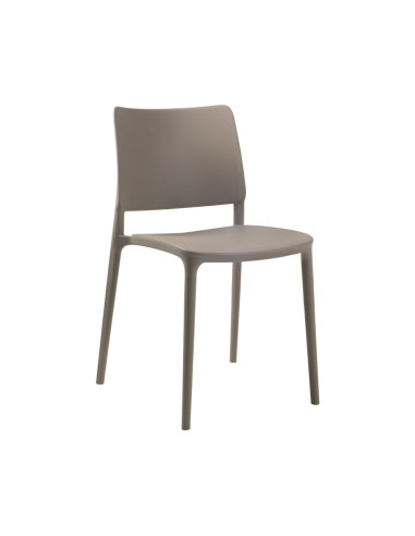 Chaise en résine Joy taupe