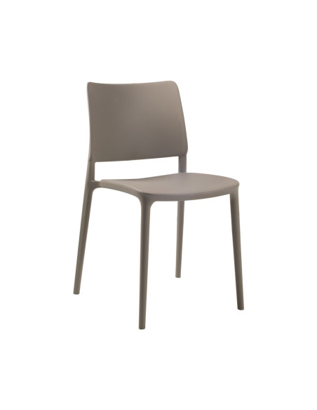 Chaise en résine Joy taupe