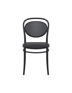 Chaise en résine Marcel noir 2