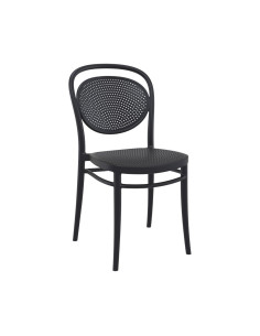 Chaise en résine Marcel noir