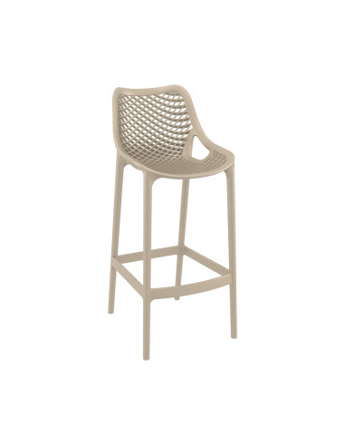 Chaise haute design en résine AIR tourterelle
