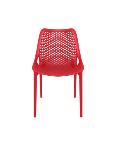 Chaise design en résine AIR rouge