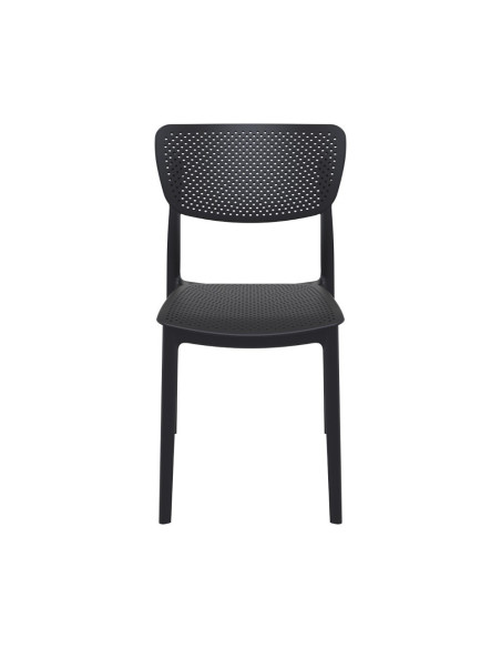 Chaise en résine LUCY noir