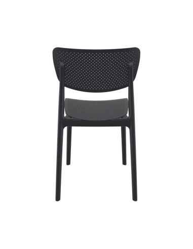 Chaise en résine LUCY noir