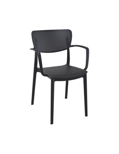 Fauteuil en résine LOFT noir