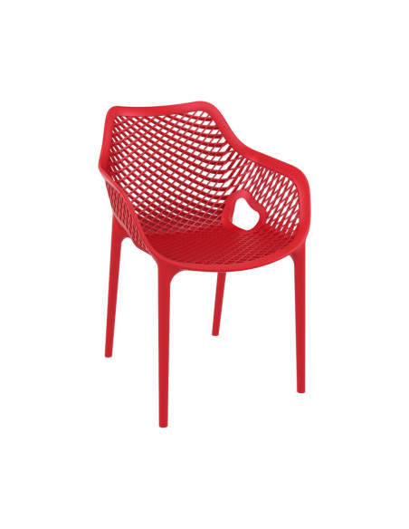 Fauteuil design en resine AIR rouge